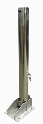 Pilona abatible acero inoxidable